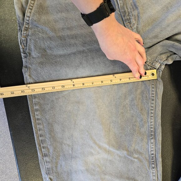 Bershka Gray High-Waist Baggy Skater Jeans For Women Size 32 - Picture 12 of 14